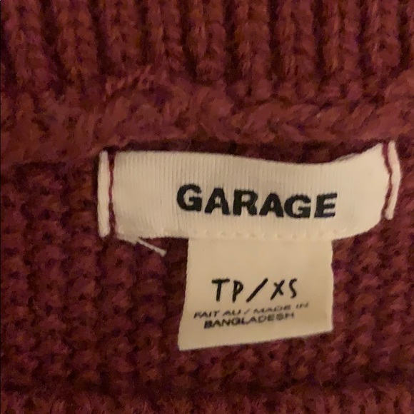 Garage Sweater Maroon - Picture 3 of 3